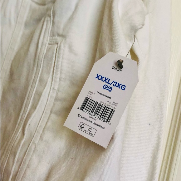 3xl White Maternity Jean Jacket & Maternity Shorts - Picture 2 of 16